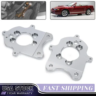 1979-1993 Mustang Rear Disc Brake Adapter Brackets 5 Lug For 94-04 GT Caliper • $84.90