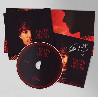 Louis Tomlinson Signed Art Card + Cd - Faith In The Future Autographed • £25