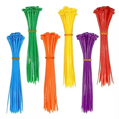 300Pcs Multi-purpose Nylon Zip Ties Durable Cable Wire Wraps Assorted Color 8  • $14.13