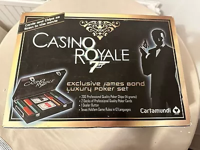 Rare James Bond Casino Royale Cartamundi Luxury Poker Set • £450