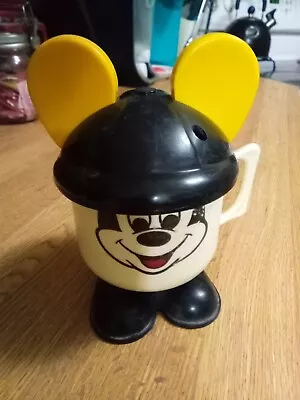 Vintage 1980s Plastic Walt Disney Mickey Mouse Sippy Cup • $14.99