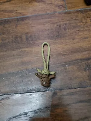 Zipper Pull Tab Baby Yoda Keychain  Trinkets  Paracord  2 Pack • $10.95