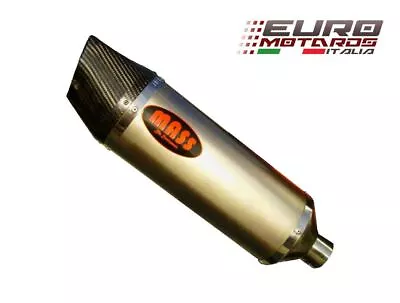 MassMoto Exhaust Slip-On Single Silencer Oval Titanium Kawasaki ZX10R 2006-07 • $422.33