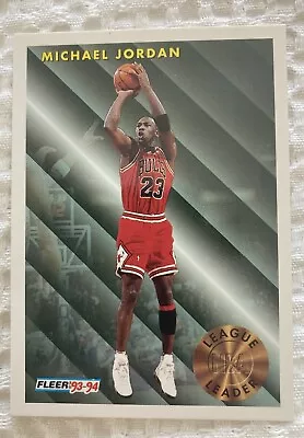 1993-94 Fleer Michael Jordan- #224 League Leaders EX/MT HOF • $0.99