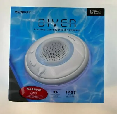 Merkury Innovations Diver Floating Led Bluetooth Speaker White • $20.96