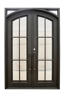 Covington Double Front Entry Wrought Iron Door Clear Glass 72 X 96  Right Active • $4795