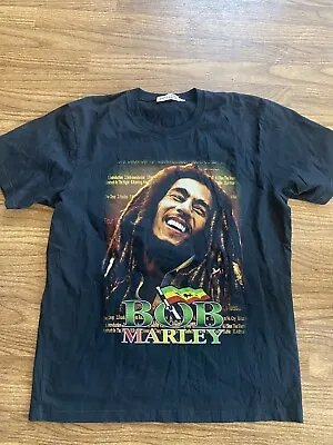 Vintage Bob Marley Shirt Mens Size XL Double Sided Rap Tee 1990s 90s • $26.99