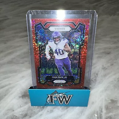 2023 Panini Prizm Ivan Pace JR Red Sparkle RC SP • $1