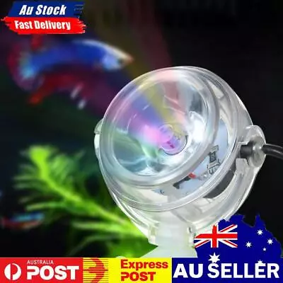 Mini Waterproof Aquarium LED Spotlight Fish Tank Underwater Lamp (Colorful • $13.74