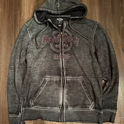 Hard Rock Hotel Cancun Mexico Cafe Zip-Up Hoodie Sweatshirt XL Vintage • $19.99