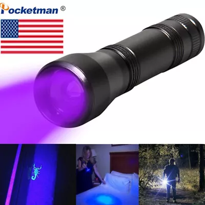 8000LM LED UV Flashlight 395nm Violet Light Detection Torch US • $7.79