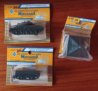 Roco Minitanks HO Scale Models Z-253 Z-254 & Z-255 And Manual • $35