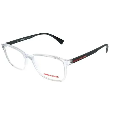 Prada Linea Rossa Lifestyle PS04IV 2AZ1O1 Transparent  Rectangle Eyeglasses • $99.99