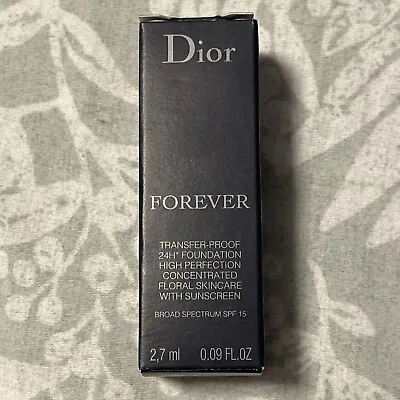 Dior Forever Transfer Proof 24H Foundation 6.5W Deluxe Sample .09 Oz NIB • $9.95