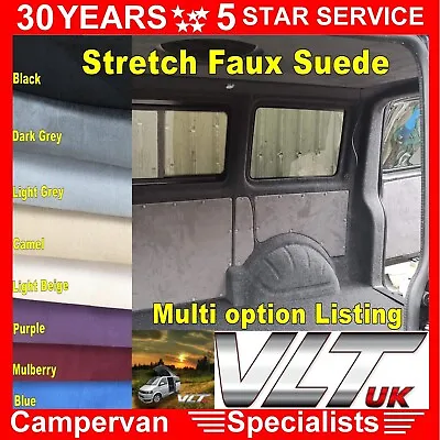 STRETCH SUEDE FOAM Carpet CAR Camper VAN Vw T5 6 TRIM HEADLINING Home UPHOLSTERY • £46.99