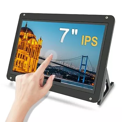 Upgraded 7inch IPS Capacitive Touchscreen Monitor With Case Touch Display 7  ... • $69.27