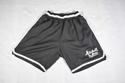Mitchell & Ness And Black Grey Silver Mesh Vintage Shorts Script Logo Raiders M • $33.99