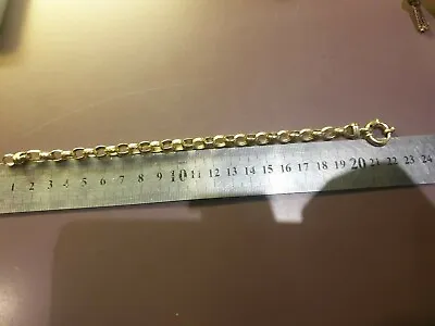 9ct  9K 375 Gold  Bracelet  Heavy 16 Grm 22cm  • $920