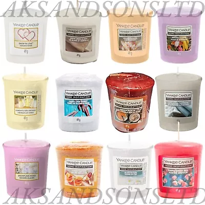 Yankee Candles Scented Sampler Votive 49g Candles Festive Event Small Gift • £8.99