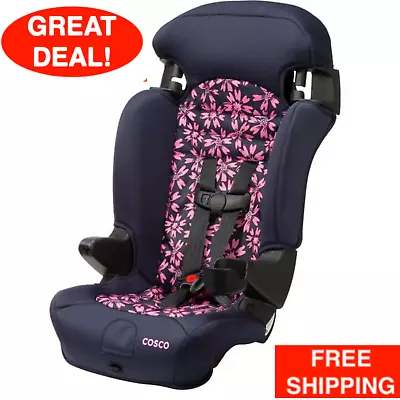 Convertible Car Seat Baby Booster 2 In 1 Toddler Highback Travel Pink Amaryllis • $77.99