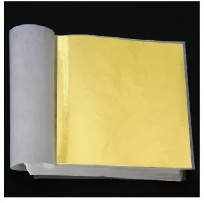 Gold Leaf 100% Craft 50 Sheets 8x8cm • £2.32