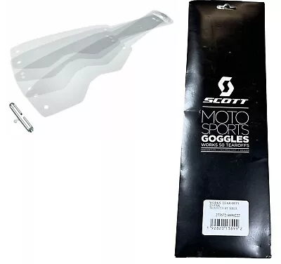 SCOTT Moto Sports Goggle PROSPECT TEAR-OFFS 1 20 PACK 273572-9999222 Fury Series • $14