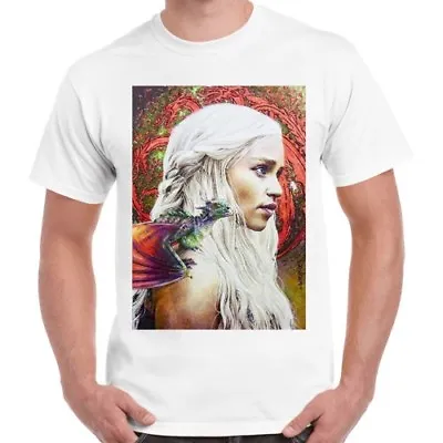 Game Of Thrones Khaleesi Art Poster Hipster Cool Retro T Shirt 2318 • £6.35