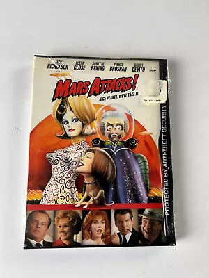 Mars Attacks DVD 1997 Jack Nicholson Glenn Close Pierce Brosnan Danny Devito New • $11.99