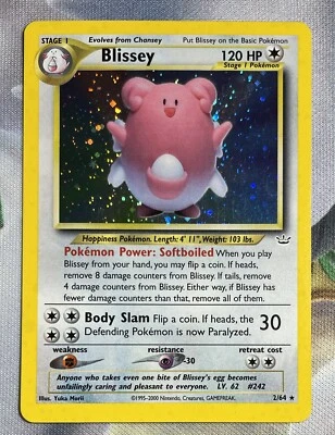 $28 • Buy Pokemon TCG Neo Revelation Blissey 2/64 Holo Rare