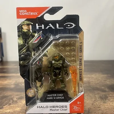 HALO MEGA CONSTRUX MASTER CHIEF MARK VI ARMOR FIGURE HEROES SERIES 5 FFM78 X • $339.67