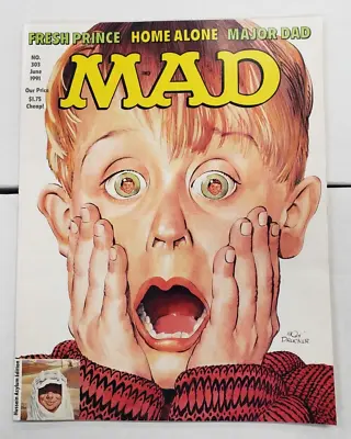 Mad Magazine #303 NM High Grade Rare Hussein Asylum Edition Home Alone June 1991 • $75