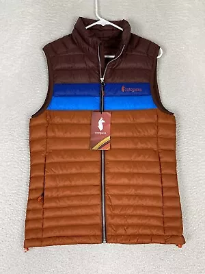 NWT Cotopaxi Fuego Down Vest Mens Small Chestnut & Spice 800 Fill $165 • $79.88