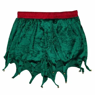 Mens Velour Christmas Elf Holiday Costume Underwear Boxer Shorts • $16.99