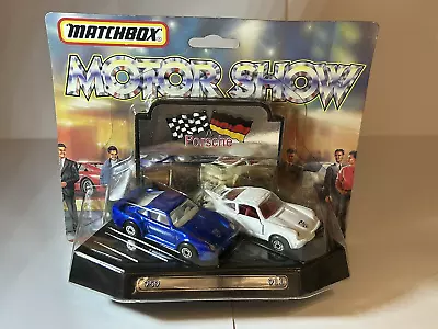 Matchbox Motor Show 1/64 Scale Porsche 959 & 911 - Blue White • £31