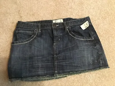 Maurices Blue Jean Micro Mini Skirt Size 11/12 NWT Short • $14