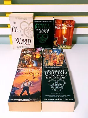 Lot Of 7x The Wheel Of Time Fantasy Books By Robert Jordan! Numbers 1-7 • $129
