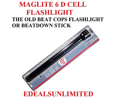 MAGLITE 6-D Cell Flashlight  Black Xenon Mag Lite Maglight Mag-lite 6 D Cell • $55
