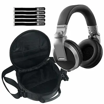 Pioneer DJ HDJ-X5 Professional Over-Ear DJ Headphones Silver W Carrying Case • $115.40