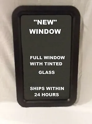 RV Entry Entrance Door Window Black Trailer Camper Motorhome With Tinted Glass  • $66.25
