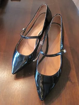 Retired J Crew Pointy-Toe Patent Mary Jane Flats Size 8 • $29.99