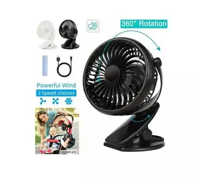 3 Speeds USB Rechargeable Mini Cooling Fan Battery Operated Mini Desk USB Fan • $13.99