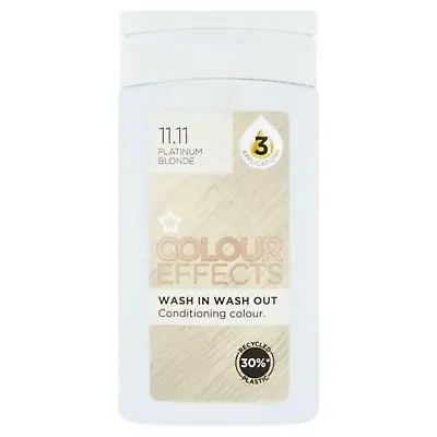 Colour Effects Wash In Wash Out Conditioning Color 8 Shades By Superdrug VEGAN • £6.80