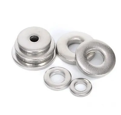 304 Stainless Steel Bolt Flat Washers M1.6 - M42 Select The Size • $2.98