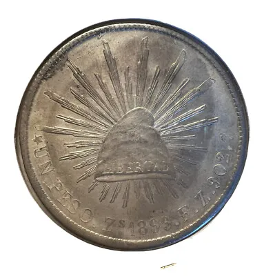 Silver 1899 Mexico One Peso • £59.50