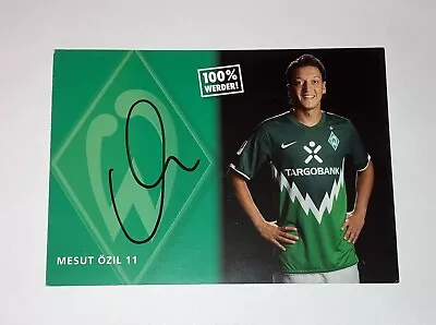 Mesut Ozil 2010/11 Original Hand Signed Werder Bremen Autograph Card ⚽️ • $25