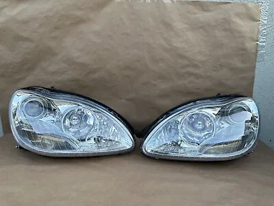03-06 Mercedes W220 S430 S500 S600 S55 Bi-Xenon HID Headlights Assy Pair L&R • $899