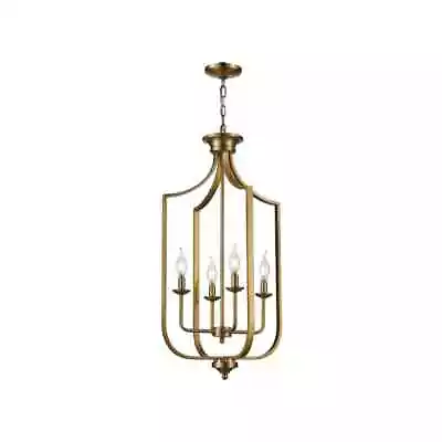 Bel Air Lighting Hillcrest 16 In. 4-Light Antique Gold Hanging Kitchen Light • $39.59