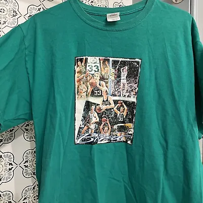 Larry Bird Shirt Green Celtics Men’s Size Large Vintage Look • $15