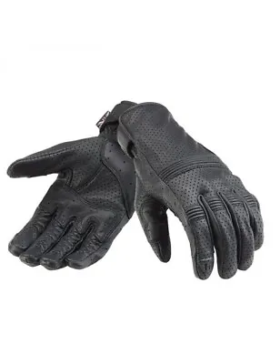 Triumph Cali Perforated Black Leather Motorcycle Gloves MGVS21128-X-Large • $85