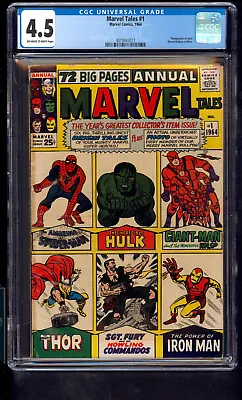 Marvel Tales 1 CGC 4.5 Photographs Of Most Marvel Bullpen Staffers 1964 MARVEL • $15.50